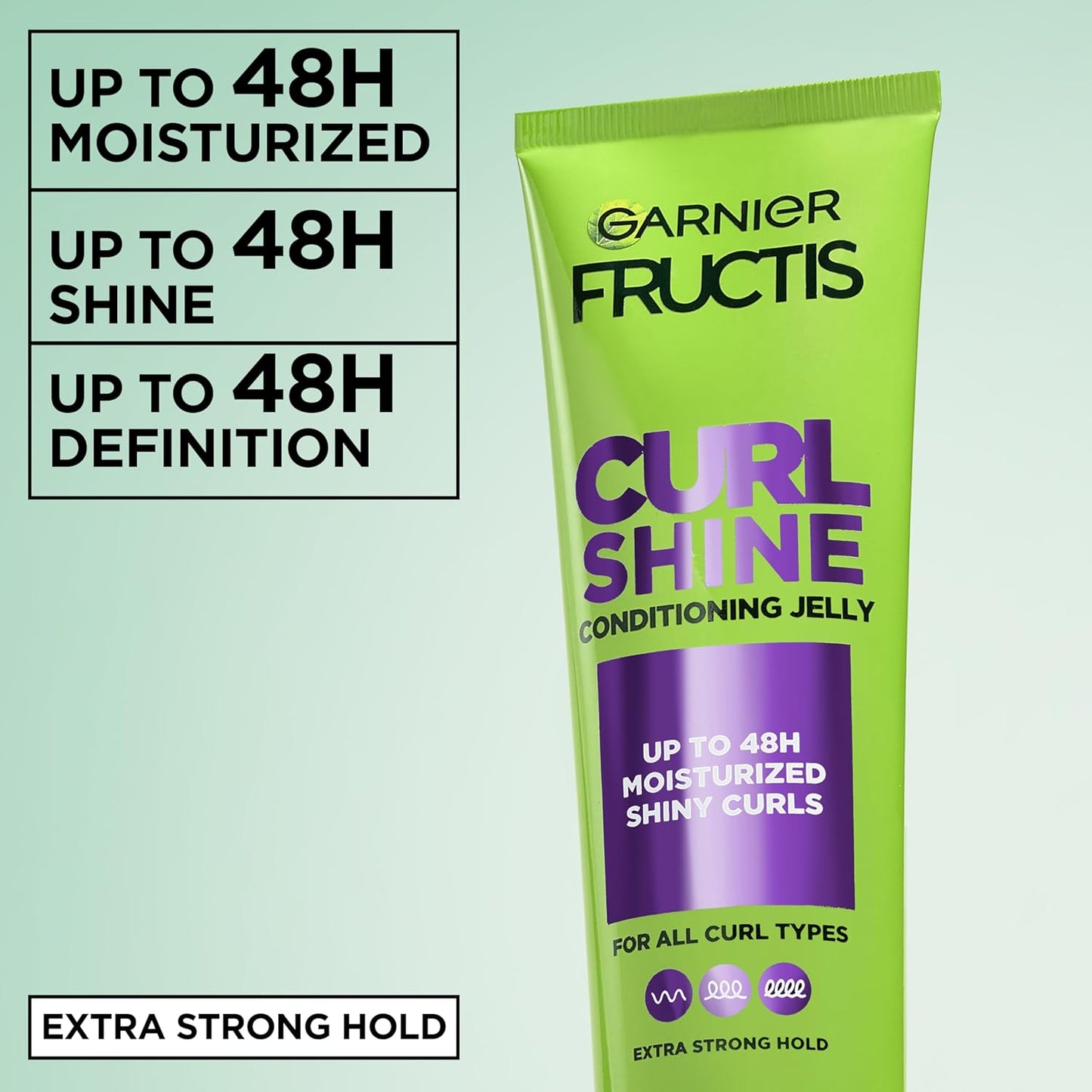 Curl Shine Conditioning Hair Gel, Frizz Control for Curly, Wavy, and Coily Hair, Extra Strong Hold for up to 48 Hrs of Bouncy, Moisturized Curls, 5.1 Fl Oz (Packaging May Vary)