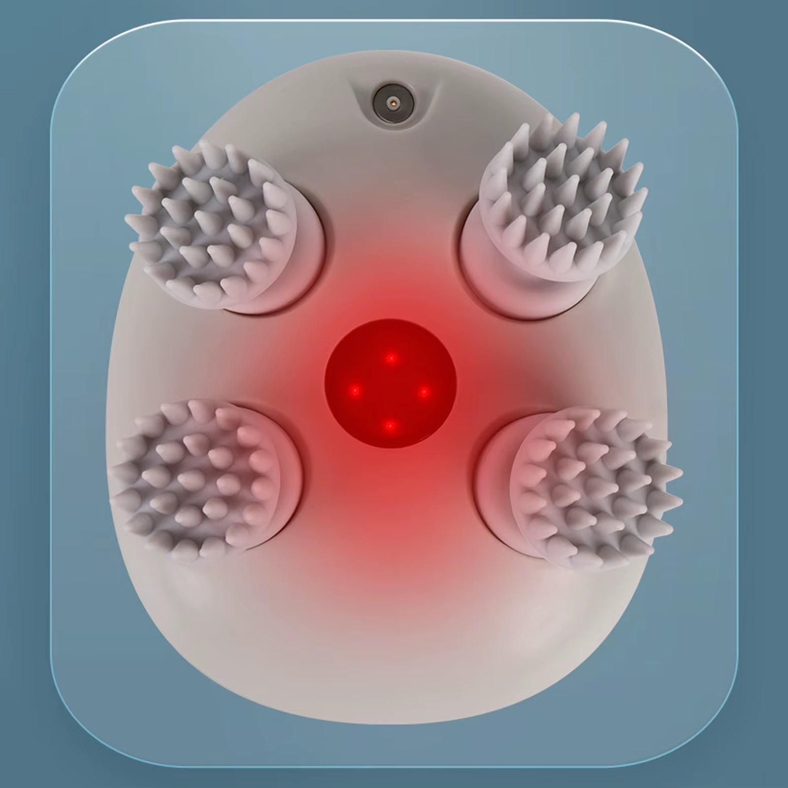 Smart Head Massager with Base Red Light Head Massager for Hair Growth Vibrator Scalp Massage Machine Body Relaxation Treatment